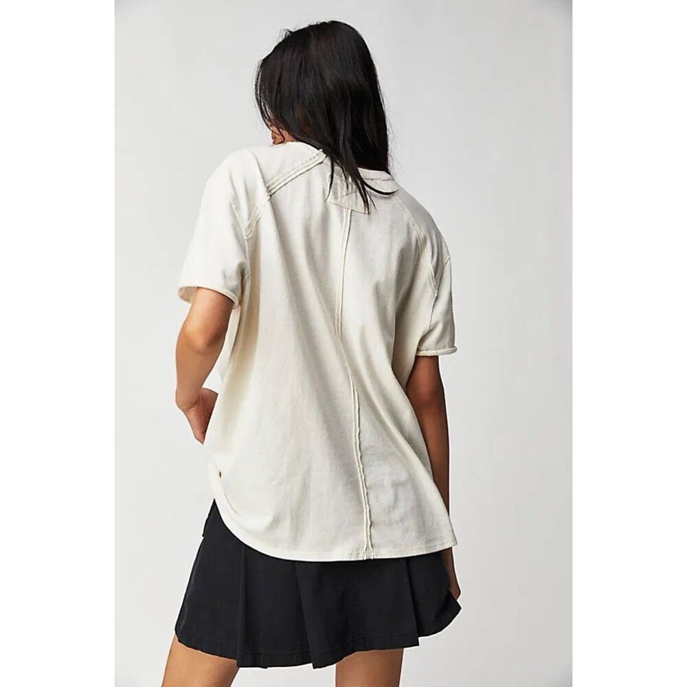 Free People We The Free Repo Records Philadelphia Graphic Tee Oversized L NEW - Picture 3 of 9